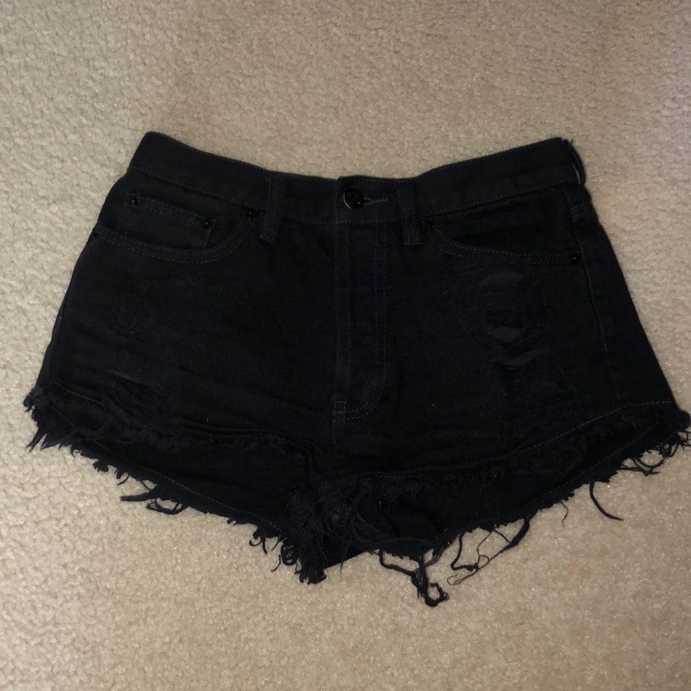Brandy Melville black jean shorts